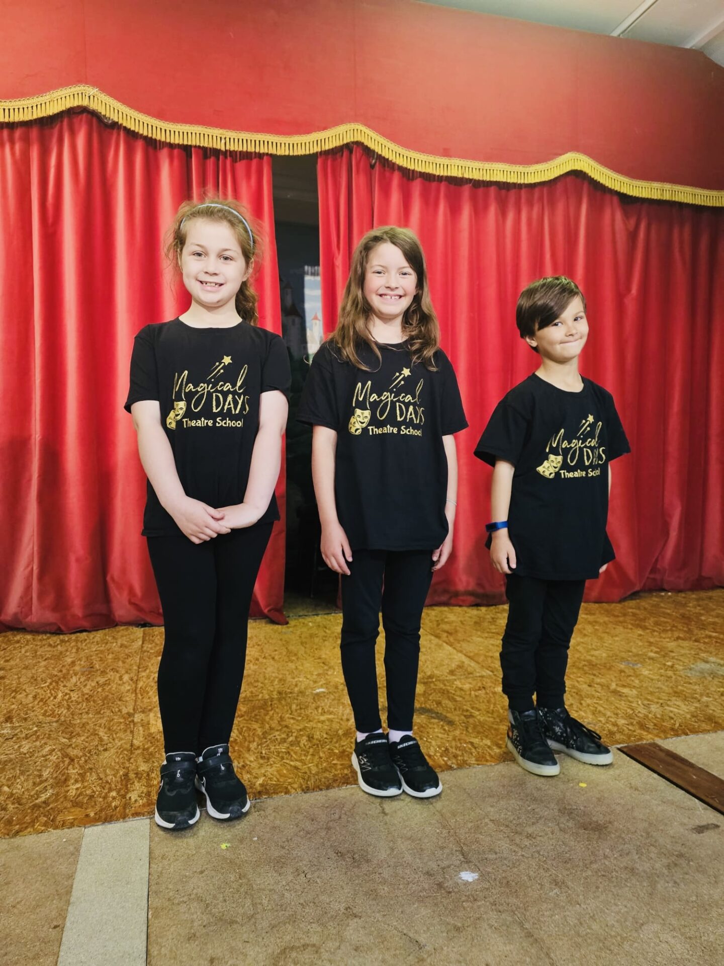 Young performers singing at the Musical Theatre Summer School