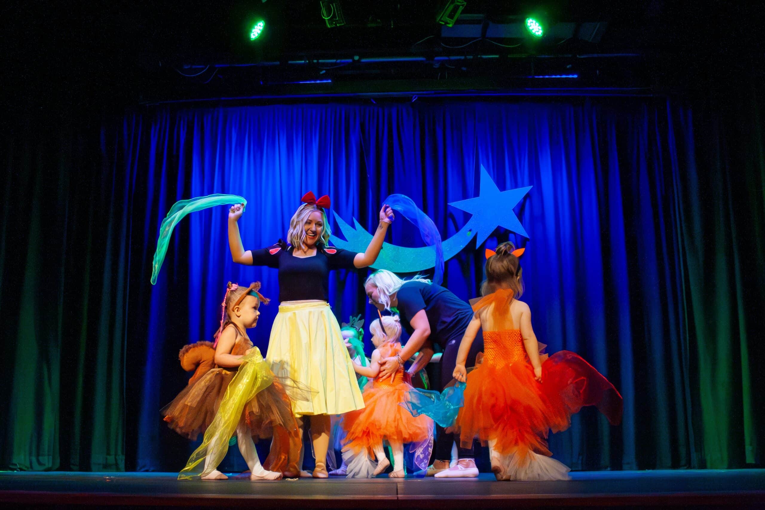 Children from our dance classes in Devon and Cornwall performing at the summer show