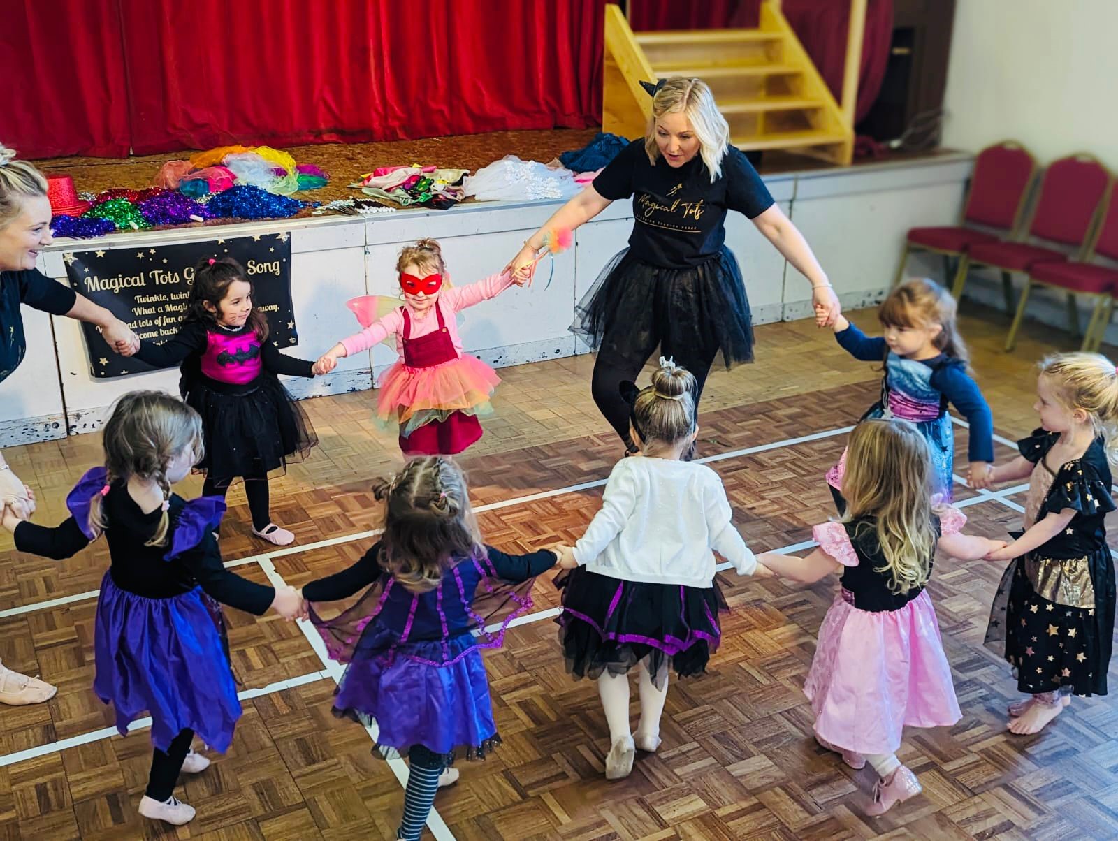 Children having fun at a Magical Tots class