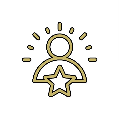 Confidence and self-belief icon
